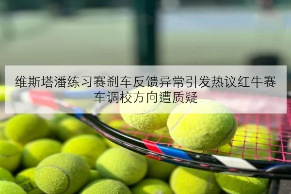 维斯塔潘练习赛刹车反馈异常引发热议红牛赛车调校方向遭质疑